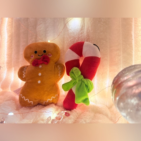 Christmas set of mini plush candy cane and ginger bread 🎄 - Picture 3 of 4